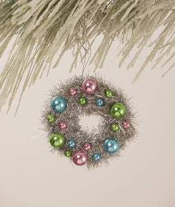 Christmas_Ornament_Wreath_Tinsel_Pastel_Bethany Lowe