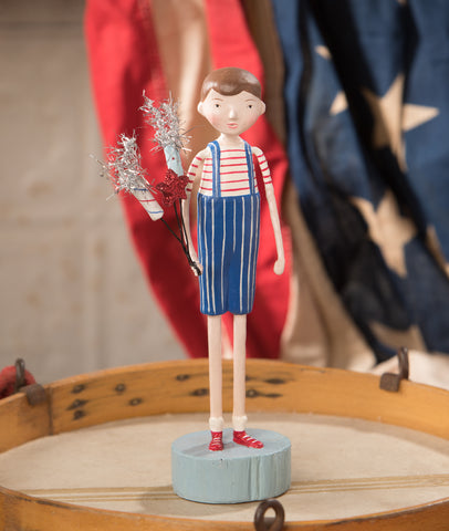 Fourth of July_Americana_boy_red_white_blue_stripes_Michelle Lauritsen_Bethany Lowe_firecracker