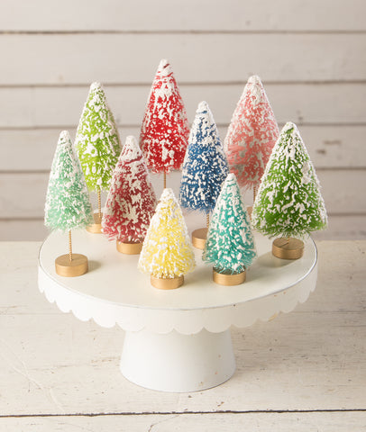 Christmas_Bethany Lowe_Trees_Colorful_Miniature_Bottle Brush