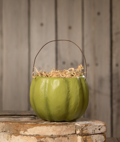 Halloween_Pumpkin _Bucket_Bethany Lowe_Fall_Green